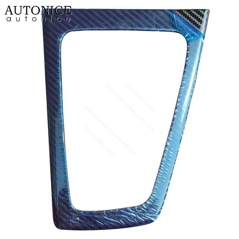 Carbonfaser Farbe Stahl Innere Schalthebelblende Abdeckung Zierleiste Passend für Ford Focus MK3 2012 2013 2014 MT