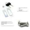 Waterproof Entry Door Lock Campers Marine Lock Aluminum Construction Double Side Access For Campers Trailers