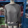 Europäischer & Amerikanischer Damen Lockerer Farbblock Rundhals Mode Pullover
