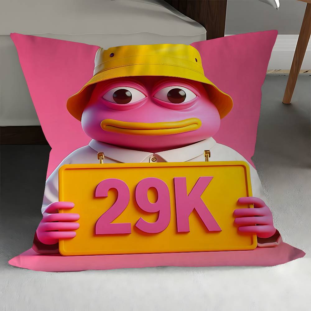 Cartoon P-Pepe The Frog Pillow Cover Design Cushion Cover Decor Holiday Decorati