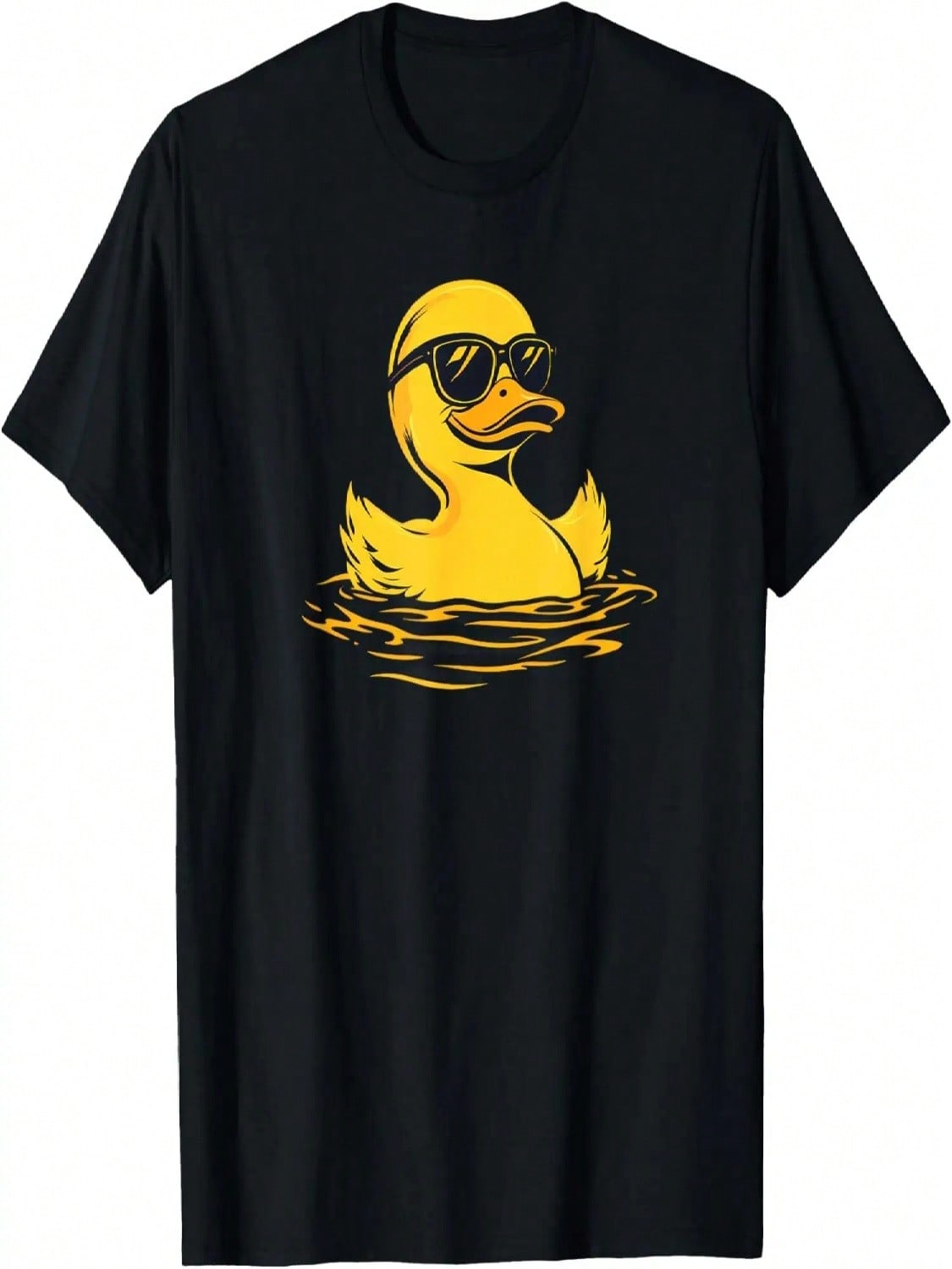 Rubber Duck Sunglasses Cool Funny Duckling Graphic T-Shirt S разноцветный