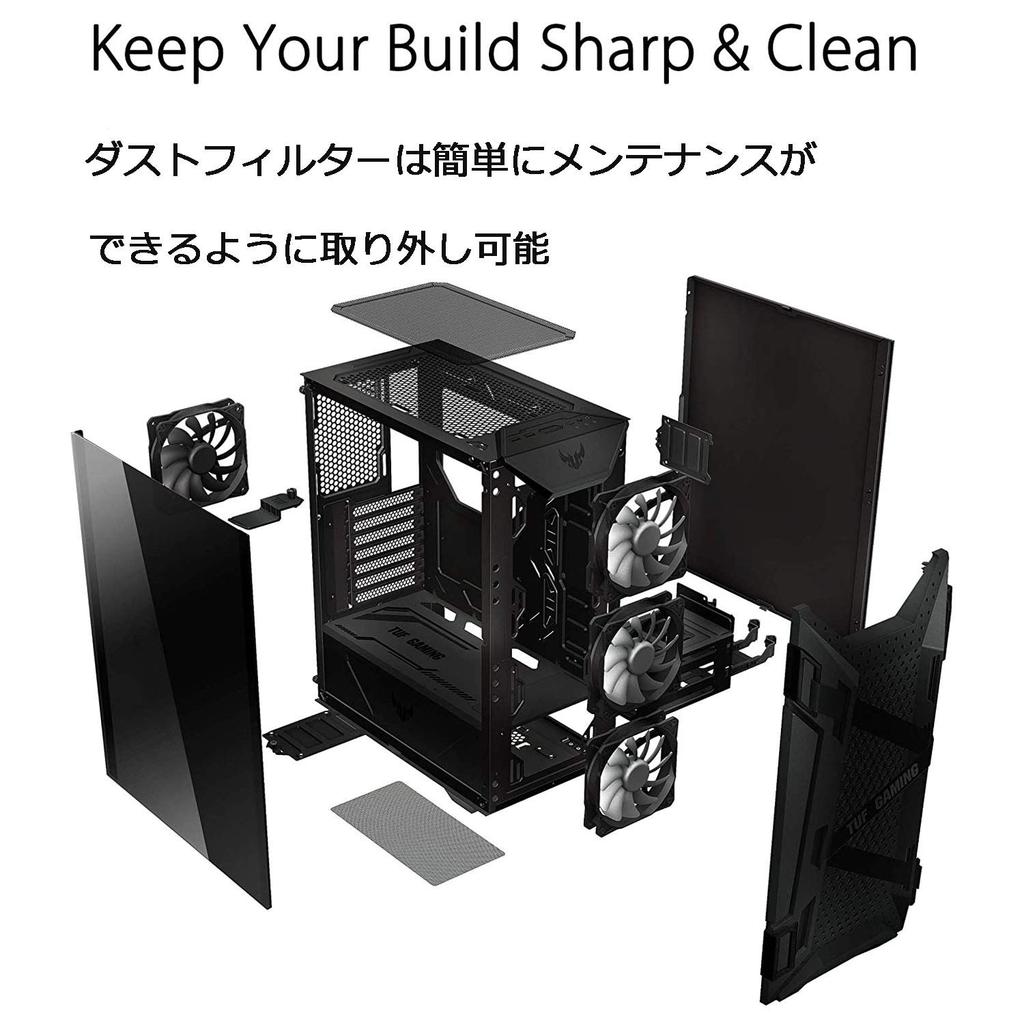 ASUS Hartowane Szkło Środkowe Obudowa TUF Gaming GT301 ATX Krajowy Autoryzowany Dystrybutor Produkt / /