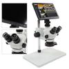3.5X‑50X Trinocular Stereo Microscope 16MP Images 1080P Video Recording 10.1 Inch LCD Screen Microscope Camera