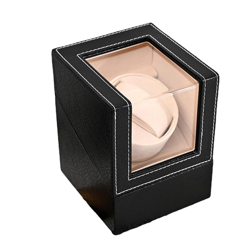 Leather Automatic Watch Winder Box with Motor Rotator