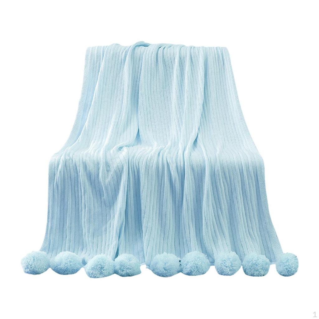 Decorative Blanket Tissue with A Gentle Welcoming Ball 39.37 Inx41.34 Inches for Women