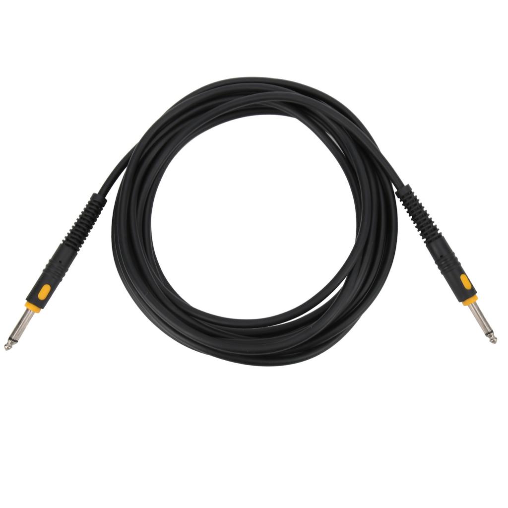 Guitar Cable Black Injection Head Cord Electric Instrument Accessories for Bass Electric Piano6 Meters