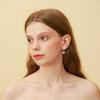 APM Monaco METEORITES Series Asymmetric Crystal-set Diamond Meteor 925 Silver Earrings for Women RE10596OX