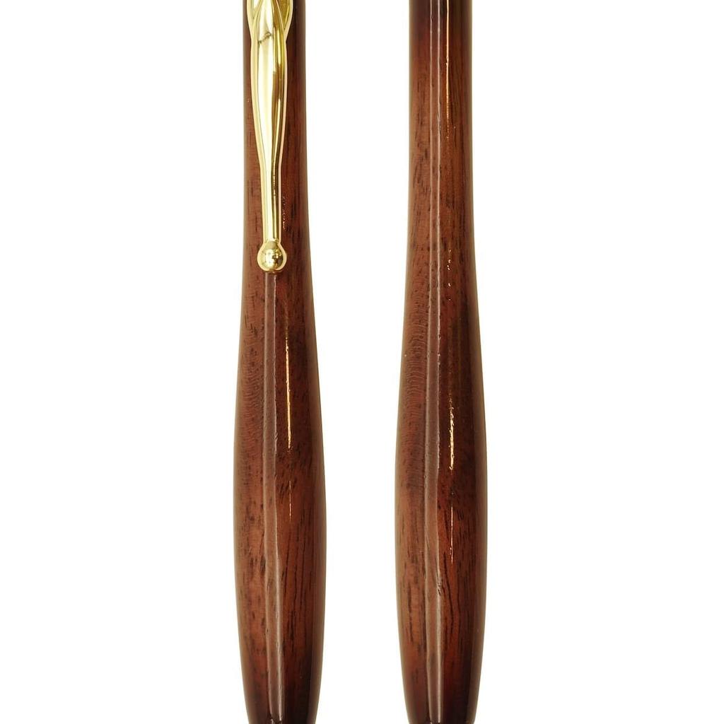 Shape Musical Instrument Paint Wooden Barrel Ballpoint Knock Gift Wooden Barrel Ballpoint Pen T Pen, Type, 0.5mm [Walnut]