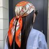 New Silk Shawl Satin Square Scarf For Women Paisley Neckerchief Female New Headband Hair Bands Print Foulard Hijab Wraps Bandana