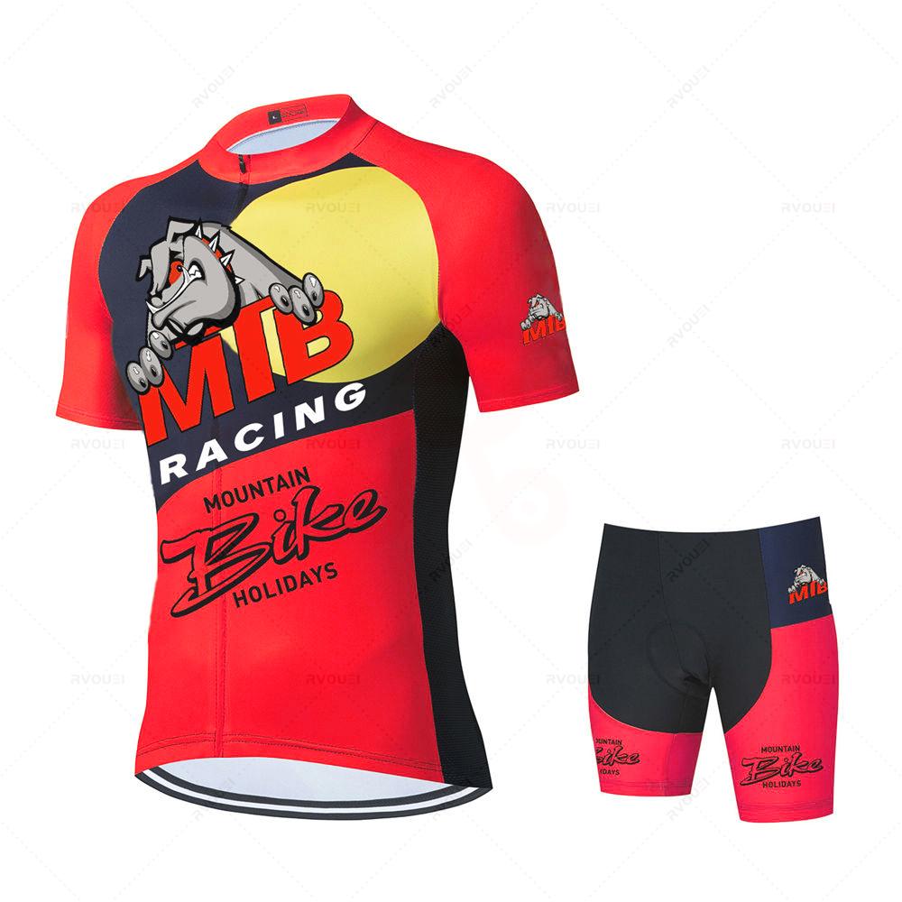 

Bad Dog Cycling Jersey Set for Men, Team Bicycle Clothing, Road Bike Wear, Racing Clothes, Quick Dry, 2026 5XL