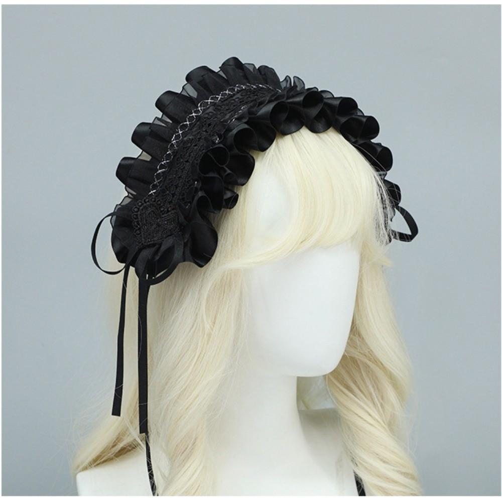 Spitze Rüschen Lolita Stirnband Schleife Kopfschmuck Neu Cosplay Kopfschmuck Frauen