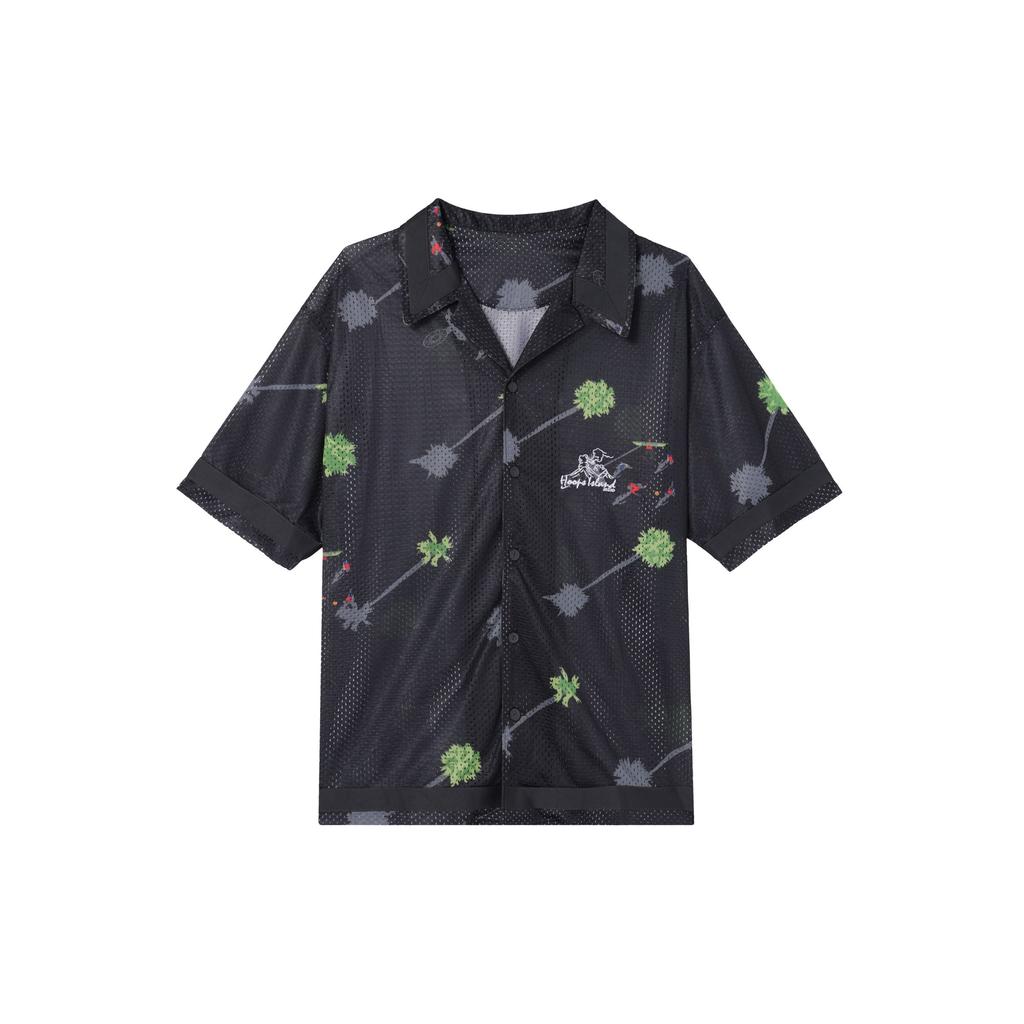Nike Cartoon Pattern Quick-Dry Breathable Loose Basketball Short Sleeve Shirt Men Tops Black DM8783-010