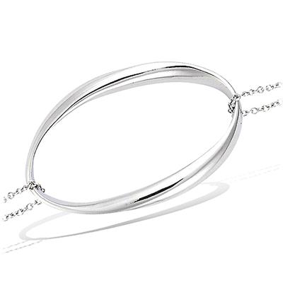 [L7227] - Silver Bracelet 'Choréographie' Silver (rhodium-plated) - 38x25 Mm