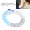 Baby Teething Bracelet Loose Silicone Round Handcrafted Infant Bracelet Teether Toys for Nursery