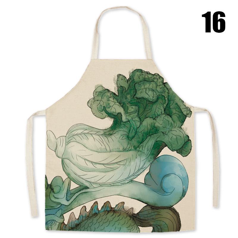 Chinese Style Retro Apron Chinese Traditional Thin Cooking Waist Apron Kitchen Restaurant Cooking Pinafore Work Clothes