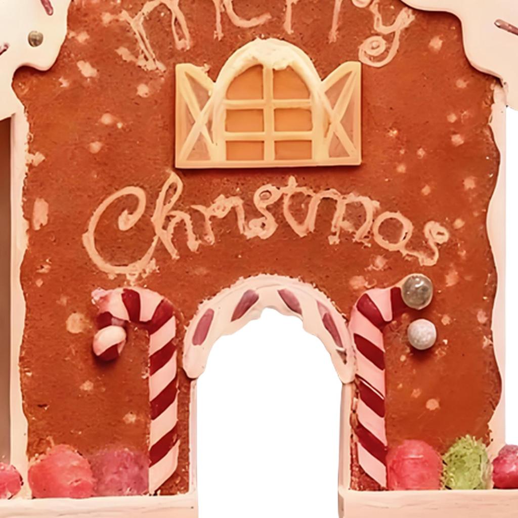 Gingerbread Golf Game Set Acrylic Portable Funny Home Decor Christmas Party Games For Thanksgiving Home Holiday New Year Kids