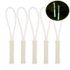 5/1Pcs Luminous Zipper Pull Rope Glow in The Dark Zipper Head Anti-Lost Backpack Clothes Jackets Slider Repair Accessories