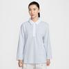 Polo Shirts Women's Light Gray Blue Polo Collar Moderate
