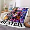 1 Stück Hunter x (5) Weiche Warme Decke für Zuhause, Büro, Reisen Ganzjahres Gemütliche Bettwäsche Geschenk, Büro Gemütliches AccessoireB05