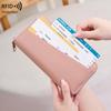 New Anti-magnetic Women's Wallet, Liwen Multi-compartment Passbook, Long Wallet, Simple and Large-capacity Clutch.