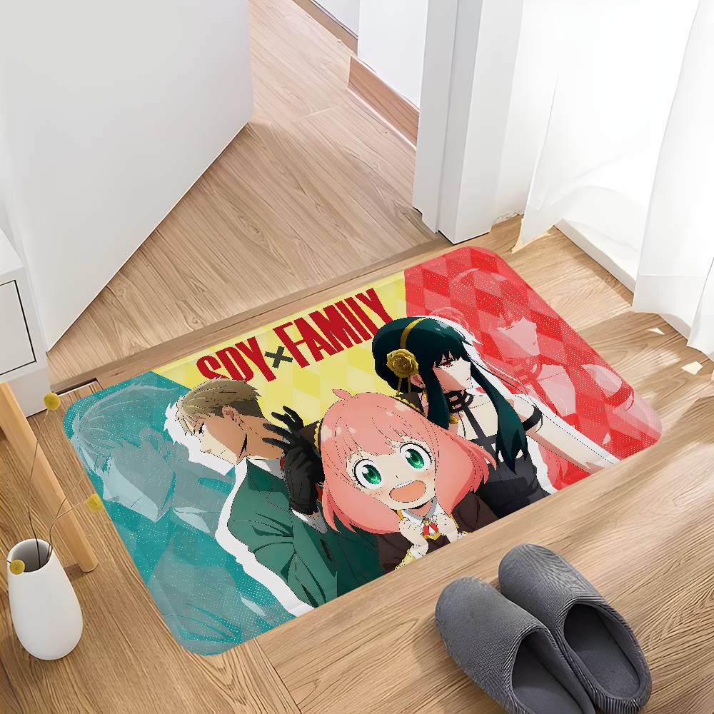 Anime Spy X Family Kitchen Mat Nordic Style Bedroom Living Room Doormat Home Balcony Anti-Slip Welcome Rug
