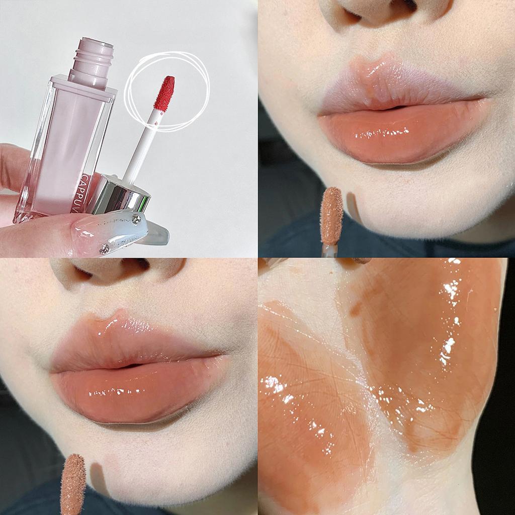 Lip Glaze, Mirror Moisturizing Lipstick, Plump Lips Are Not Easy To Stain Lip Gloss