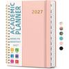 Agenda Accademica 2026-2027 Organizzatore Settimanale Mensile, Libro Planner 2027 Organizzatore Rilegato con Schede