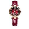 Elegant Ladies' Quartz Watch with Diamond Accents, Durable Glass, and Steel Band