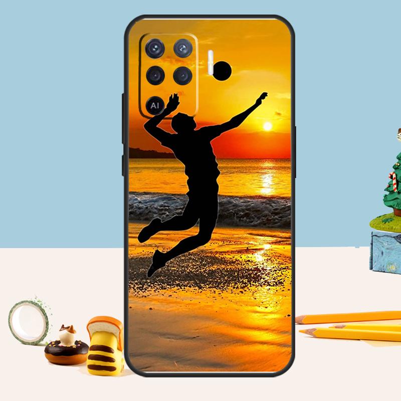 

Volleyball Sport For OPPO A98 A78 A58 A53 A54 A57 S A52 A72 A17 A77 A74 A94 A5 A9 A53 A15 A16 A76 A96 Case OPPO A54 5G