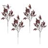 Artificial Silk Flowers for Home Decor Realistic Autumn Decoration, Floral Orange Plants Halloween Decoration Branches Table Centerpiece And