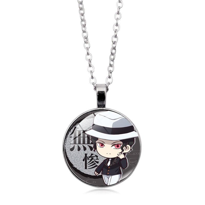 Animation Peripherie Demon Slayer: Kimetsu No Yaiba Studentenpaar Geschenk Retro Schmuck Anhänger Halskette
