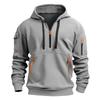 Unisex Trendy V-neck Zipper Fleece Hoodie - 220g Thickened Warm Autumn/Winter 2024 Collection