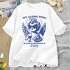 Vintage Trendy Women's T-shirt My Alone Time Is for Everyone's Safety T Shirt Funny Sarcastic Graphic T Shirts Unisex Oversized