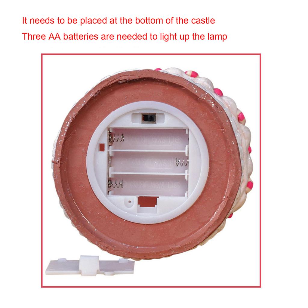 Christmas Decorations: Home Luminous Soft ClayCastle House, BreadClay, Christmas Shopping Mall Window Display Ornaments