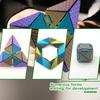 3D Printed Stress Relief Cube Toy Brain Teaser Deformable Puzzle Cube Desk Toy Teens Adults Calming Decompression Flipping Sensory Toy
