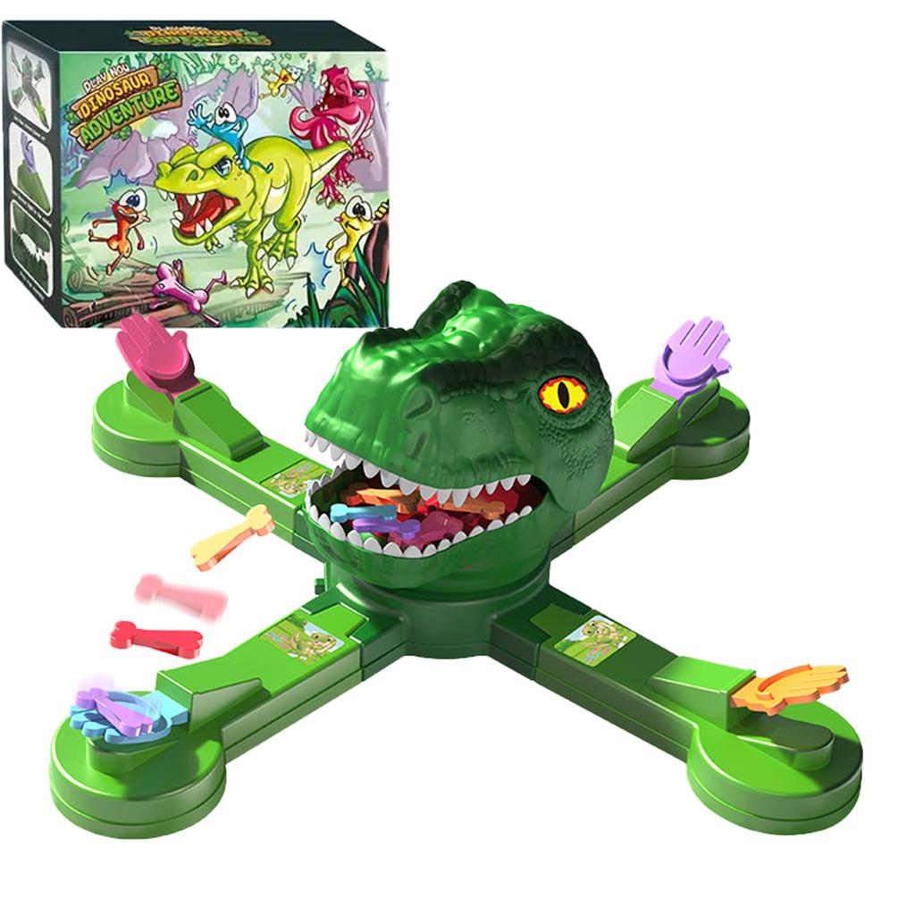 Elektrisches Dinosaurier-Abenteuer Spaß Dinosaurier-Projektion Fütterung Knochenfresser-Spiel Freizeit Mehrspieler Interaktives Puzzle-Spielzeug