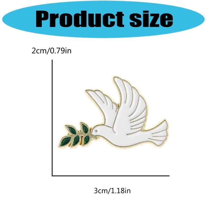 10 Piece Peace Symbol Brooch Badge Pin With Tree Branch Detail Shape For Weddings Business Meetings Everyday Wear