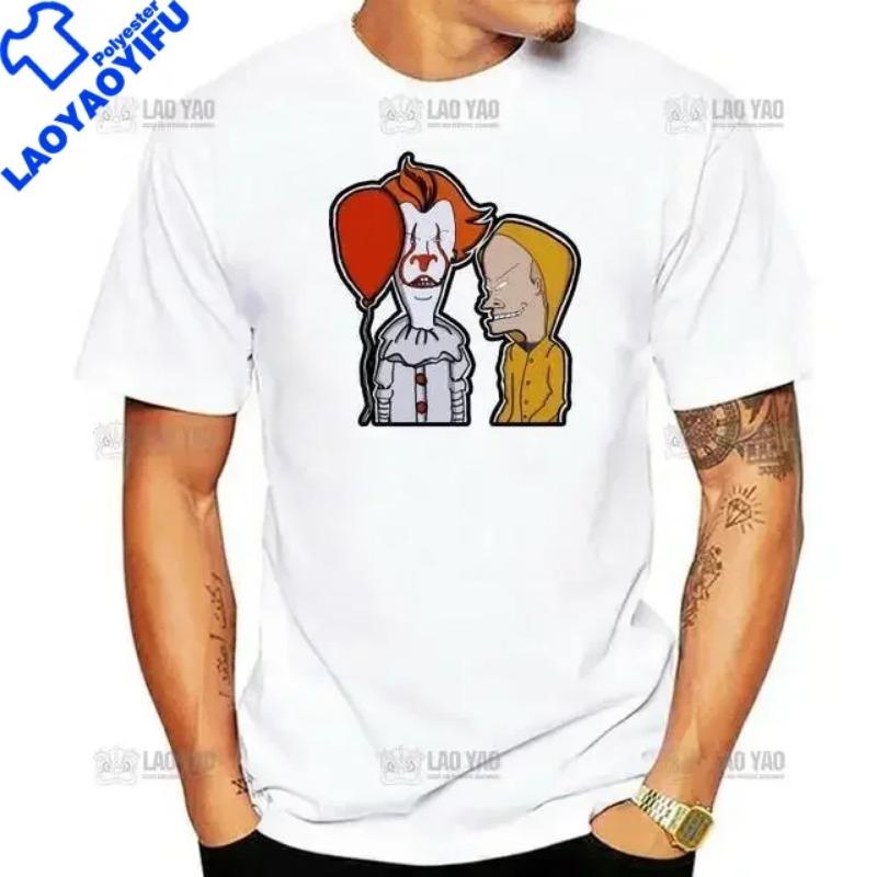 T-shirt Kawaii Beavis and Butthead Novità Divertenti Grafiche Cartoon T-shirt Uomo Abbigliamento Casual Estate Uomo T-shirt Oversize