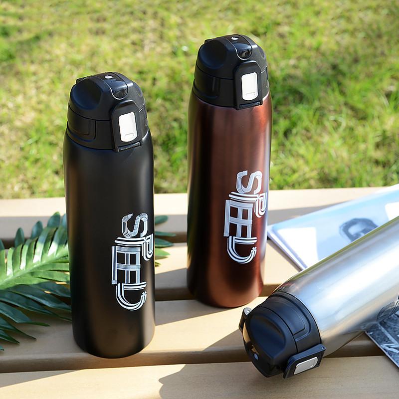 1000ml/750ml High Quality Stainless Steel Sport Vacuum Flask Portable Outdoor Climbing Thermal Bottle Coffee Tea Insulation Cup