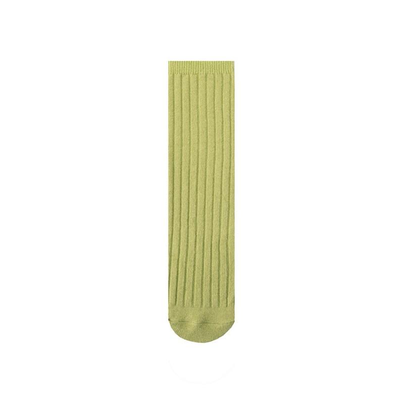 Soft Cotton Ribbed Knee High Socks for Baby Toddler Kids Breathable Solid Long Leg Warmers for Newborn Boys and Girls