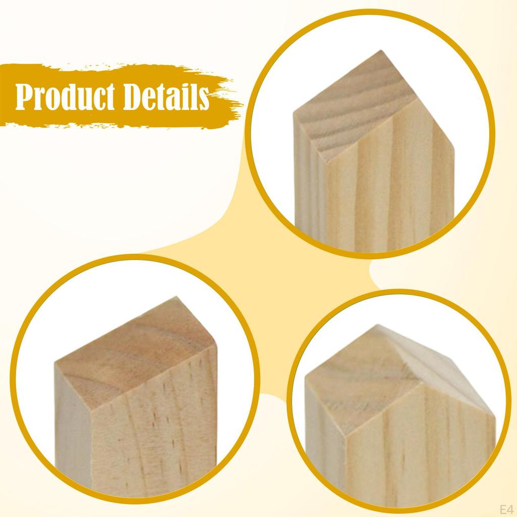 Puste Mini Dom Drewniane Kształty Rzemieślnicze Kostki do Malowania Niedokończony Blok