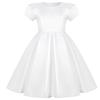 2026 Girls' Short Sleeve Princess Dress with Bow - Perfect for Birthday Parties & Piano Performances