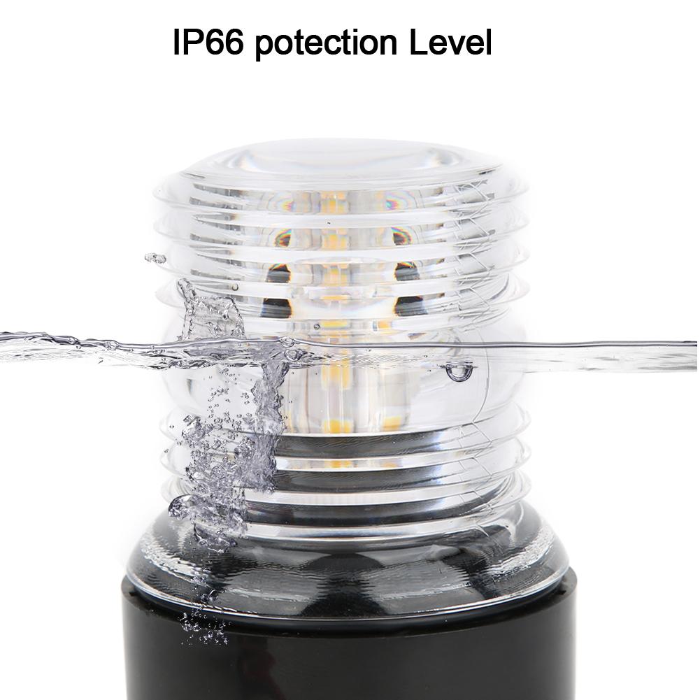 LED Signal Light 360 Degrees IP66 Protection 5W Lamp for Yacht Boat DC12V 24V