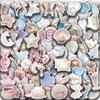 100Pcs Ballet Girl Dreamy Colors Stickers Creative Decorative Stickers Suitable for Mobile Phone Cases, Desktop Glass, Books