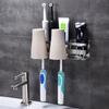 Premium Bathroom Toothbrush Holder Stainless Steel Bathroom Toothbrush Organizer