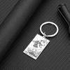 Stainless Steel The Fool Tarot Cards Keychain Send Women's Men's Keyring Jewelry
