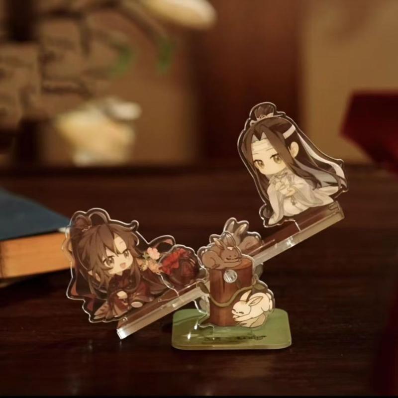 

Anime Grandmaster of Demonic Cultivation Mo Dao Zu Shi Wei Wuxian LanWangji Cosplay Figure Stand Seesaw Standing Plate Accessory one size