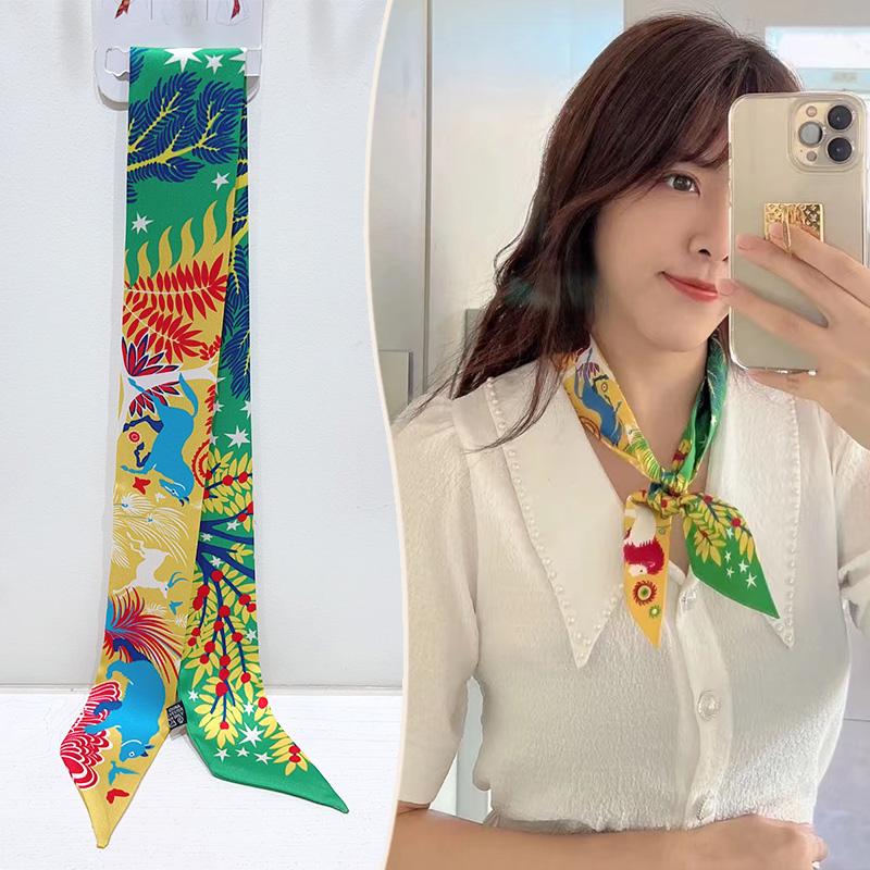 2024 Trendy Silk-Style Scarf Handle Wrap for Bags