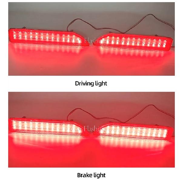 1 Set Led Rear Bumper Reflector Lights For Honda CRV CR-V 2007 2008 2009 Fog Lamp Brake Taillight Light