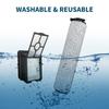 B97A-1Set For Bissell Crosswave HF3 Cordless Vacuum Cleaner 3649A Model Replacement Roller Brush & HEPA Filters
